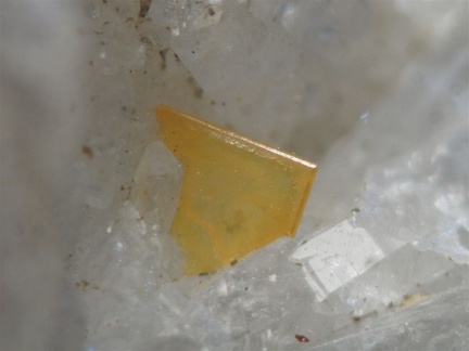 wulfenite - Plan du Lac - St Christophe en Oisans - Isère 