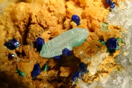 Cérussite Azurite - Mas Dieu - Mercoirol - Laval-Pradel - Gard 