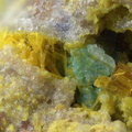 Dumontite Metatorbernite -  Les Montmins -  Echassières - Ebreuil - Allier 