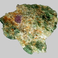 Pargasite - Rubis - Bois d Antou - Saint-Ilpize - Haute-Loire - FP - Taille 10x8x2mm