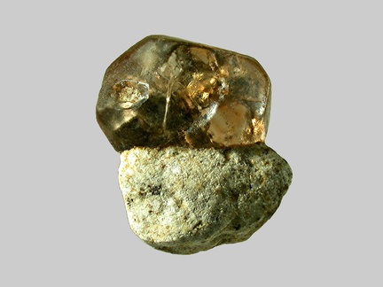 Zircon sur gangue - Riou des Brus - Espaly-Saint-Marcel - Haute-Loire - FP - Taille 2.8mm