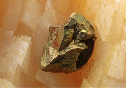 Chalcopyrite - Carrière du Rivet - Montredon-Labessonié - Tarn