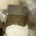 Siderite sur calcite - Carrière du Rivet - Montredon-Labessonié - Tarn