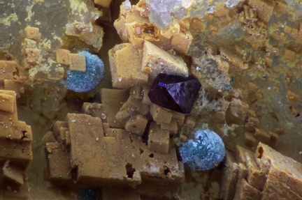 Cuprite Rosasite - Mine St Nicolas - Steinbach - Haut-Rhin