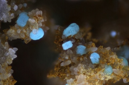 Smithsonite Hemimorphite bleue - Mine St Nicolas - Steinbach - Haut-Rhin
