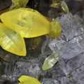 n°107039 - Mimetite Fluorite - La Rouvière (Mine) - Sainte Marguerite Lafigère - Ardèche