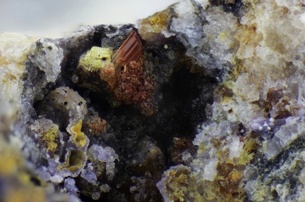 n° 166059 - Laueite Variscite -  Massif des Alberes - Collioure - Pyrénées-Orientales