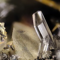 n°120024 - Arsenopyrite Gypse -  Pastina (mine) - Méria -  Haute-Corse