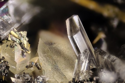 n°120024 - Arsenopyrite Gypse -  Pastina (mine) - Méria -  Haute-Corse