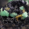 n°163147 - Torbernite - Bois des Fayes (mine ) - Grandrif et Baffie - Puy-de-Dôme