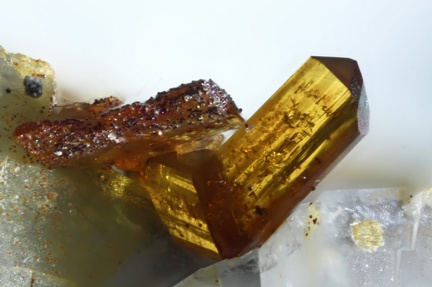 Cassiterite (verso) Monazite-(Ce) - Trimouns - Ariège