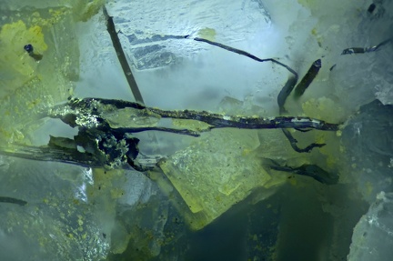 n°181154 - Bismuthinite Fluorite - Mont-Roc (Mine) - Villefranche d'Albigeois - Tarn