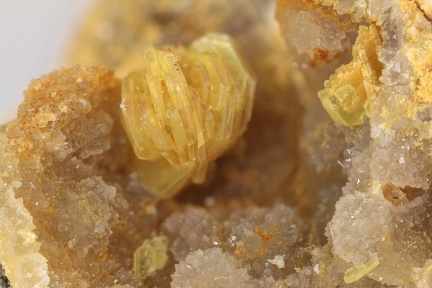 n°187058 - Autunite - La Pierre Belle - Bessines sur Gartempe - Haute-Vienne