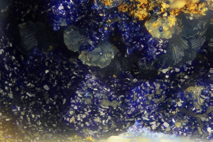 n°  130096 - Azurite Hèmimorphite -  Les Malines - Sanguinède - Saint Laurent le Minier - Gard