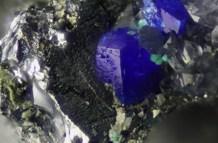 n° 130098 - Linarite -  Les Malines - Sanguinède - Saint Laurent le Minier - Gard