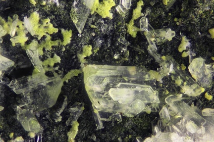 n°  130100 -  Gypse Greenockite -  Les Malines - Sanguinède - Saint Laurent le Minier - Gard
