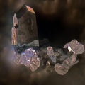 n°107056 - Calcite	Chabazite Phillipsite - Mailhac (carrière) - Saint Jean le Centenier - Ardèche