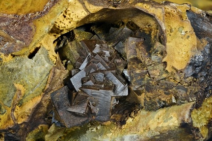 Pyrite limonitisée - Mine St. Nicolas - Steinbach - Haut-Rhin