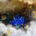 Linarite Malachite - Mine St Nicolas - Steinbach - Haut-Rhin 