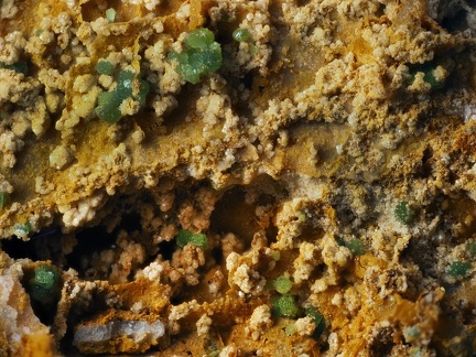 Chalcosiderite Quartz - Mine de l'Eperon -  Beauvoir -  Echassières -  Allier