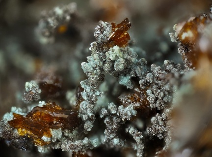 Jarosite Chalcosiderite -  Mine de l'Eperon - Beauvoir - Echassières - Allier