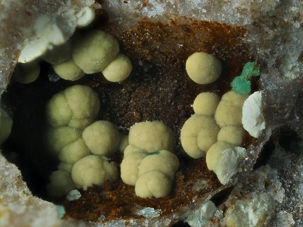 Kidwellite Chalcosiderite -  Mine de l'Eperon - Beauvoir - Echassières - Allier