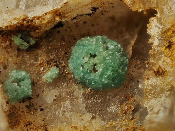 Chalcosiderite -  Mine de l'Eperon - Beauvoir - Echassières - Allier