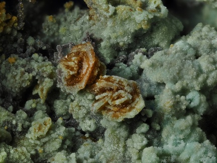 Jarosite Chalcosiderite  Mine de l'Eperon - Beauvoir - Echassières - Allier