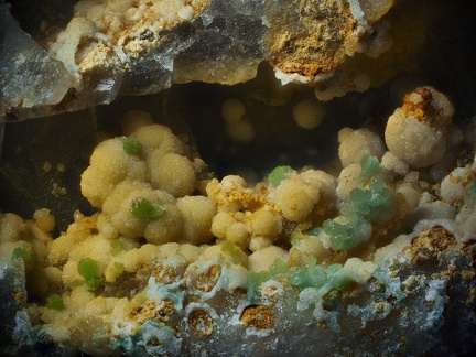 Variscite Chalcosiderite - Mine de l'Eperon - Beauvoir - Echassières - Allier