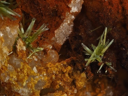 Olivenite Pharmacosiderite Beudantite - Col de Bussang - Fresse sur Moselle - Vosges