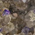 Fluorite Synchisite Anatase - Carriere de Malencogne - Les Gottes - St Julien Molin-Molette - Loire