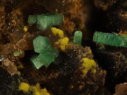 Torbernite Uranopilite - Limouzat - Les Bois-Noirs - Saint-Priest-la-Prugne - Loire