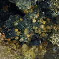 Dufrenite Pharmacosiderite  - Les Montmins - Echassières - Allier