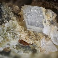 Chabazite Calcite Stellerite - La Mongie -  Bagnères-de-Bigorre -  Hautes-Pyrénées