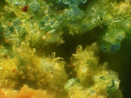 Phosphuranyle  Torbernite - Chaméane - Le Vernet - Puy-de-Dôme