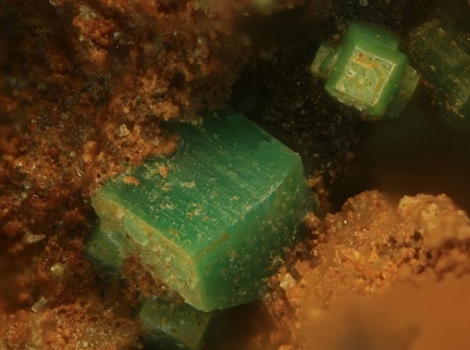 Torbernite - Chaméane - Le Vernet - Puy-de-Dôme