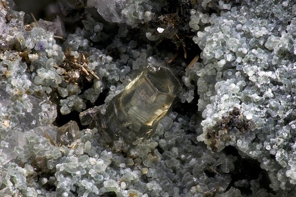 Synchisite-(Ce) - Rocher de Sarvatan - Montgellafrey - Saint-François-Longchamp - Massif de la Lauzière - Savoie