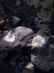  Natrolite - Carrière de basalte au sommet du Pic de Bussiol