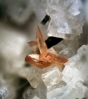 n°115072 - Titanite - Puy d'Augoules (Carrière Gilles Dumas) - Menet - Cantal