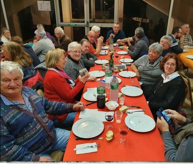 Repas du samedi soir - Nos amis italiens