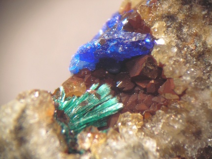 Linarite Malachite - Monthaut - Palairac - Aude 