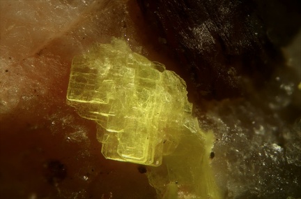 n°171130 - Autunite - Mine des Ruaux - Saint Symphorien de Marmagne - Saône et Loire