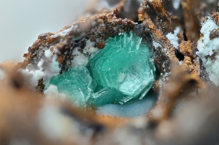 Chalcophyllite - Le Moulinal - St Jean de Jeannes - Tarn