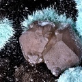 Cerusite Aurichalcite Hemimorphite - La Vidale mine - Asprières - Villefranche-de-Rouergue - Aveyron 