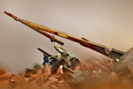 Pyrite aciculaire - Carrière du Rivet - Montredon-Labessonié - Tarn