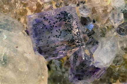 Fluorite - mine du col des 3 Termes - Fréjus - Var