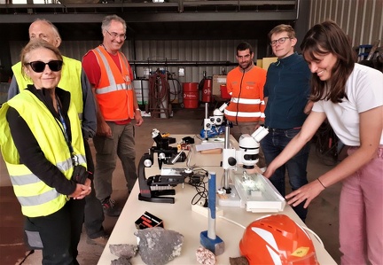 Atelier découverte des minéraux de la carrière de Bizac