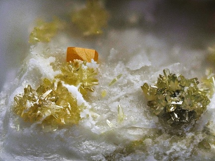 Wulfénite Pyromorphite - Croix des Oncins - Monsols - Rhône 