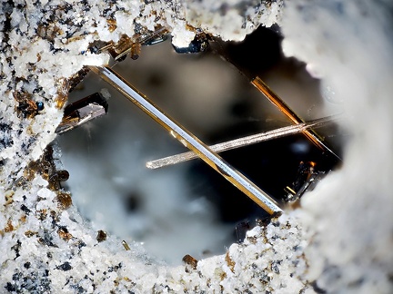 Zircon Fluoro-edenite - Ravin Des Chèvres - Puy de Dôme 