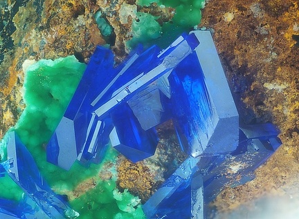 n°112212 - Linarite - Puechiguier - Aveyron